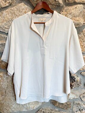 Women's Neutral Cream Airy Blouse sz M